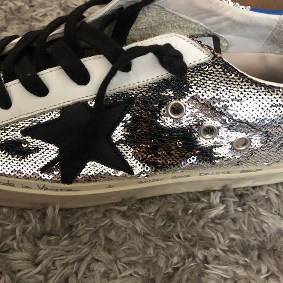 🌟✨Golden Goose Hi-Star Leopard/Silver Paillettes - Picture 4 of 9